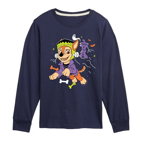 Paw Patrol - Chase Halloween - Kids Long Sleeve T-Shirt