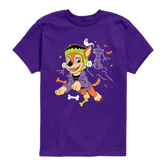 Paw Patrol - Chase Halloween - Youth Short Sleeve T-Shirt