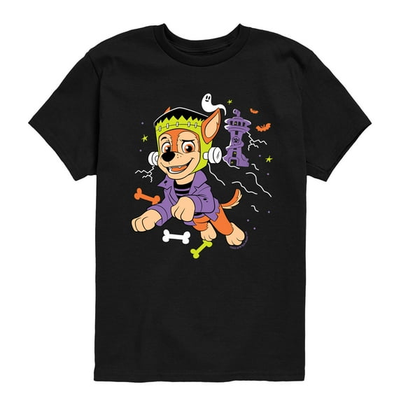Paw Patrol - Chase Halloween - Youth Short Sleeve T-Shirt