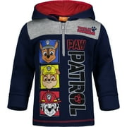 NICKELODEON Paw Patrol Chase Marshall Rubble Big Boys Fleece Half Zip Hoodie Navy 8