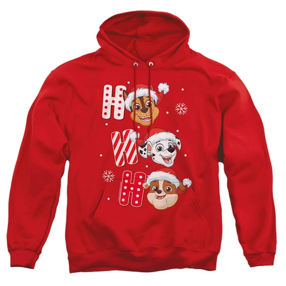 Paw Patrol Chase Marshall Rubble Christmas Santa Hats Unisex Adult Pull-Over Hoodie