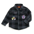 thumbnail image 1 of Paw Patrol Chase Marshall Rubble Flannel Shacket Plaid Toddler, 1 of 5