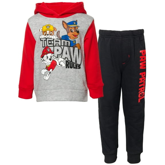Paw Patrol Chase Marshall Rubble Little Boys Fleece Pullover Hoodie and Pants Outfit Set Toddler to Big Kid