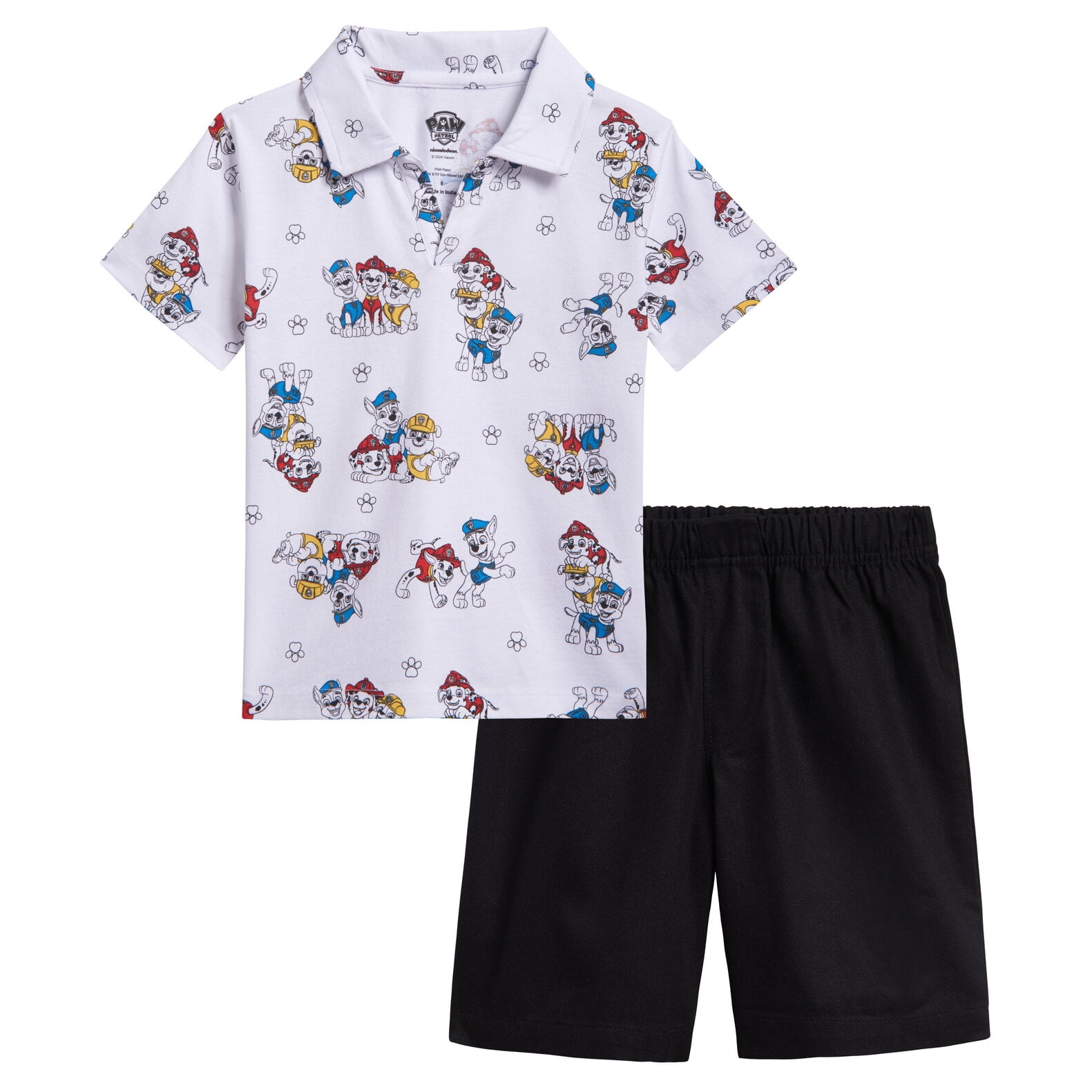 Paw Patrol Nickelodeon Chase, Rubble and Marshall Boys Set à capuche et pantalon pull pour tout-petits et petits enfants