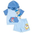thumbnail image 1 of Paw Patrol Chase Marshall Rubble Pullover Hoodie and French Terry Shorts Newborn to Little Kid, 1 of 5