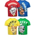 thumbnail image 1 of Paw Patrol Chase Marshall Rubble Rocky Toddler Boys 4 Pack T-Shirts Multicolor 4T, 1 of 5