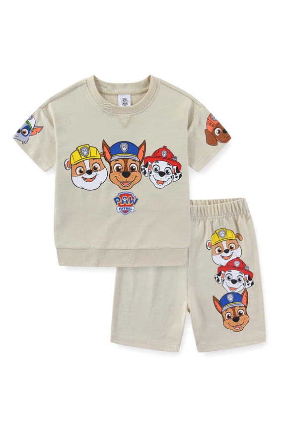 Chase Marshall Rubble Short Sleeve T-Shirt and Short Set (Boys), 2 Piece Set, Sizes 2T-7