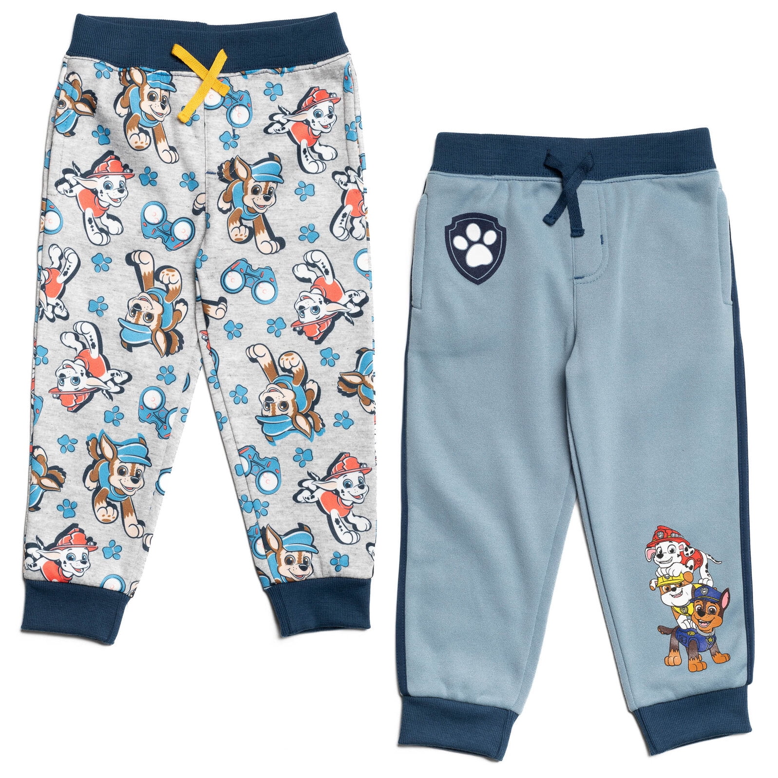 Paw Patrol Chase Marshall Rubble Toddler Boys Fleece 2 Pack Pants Toddler to Little Kid