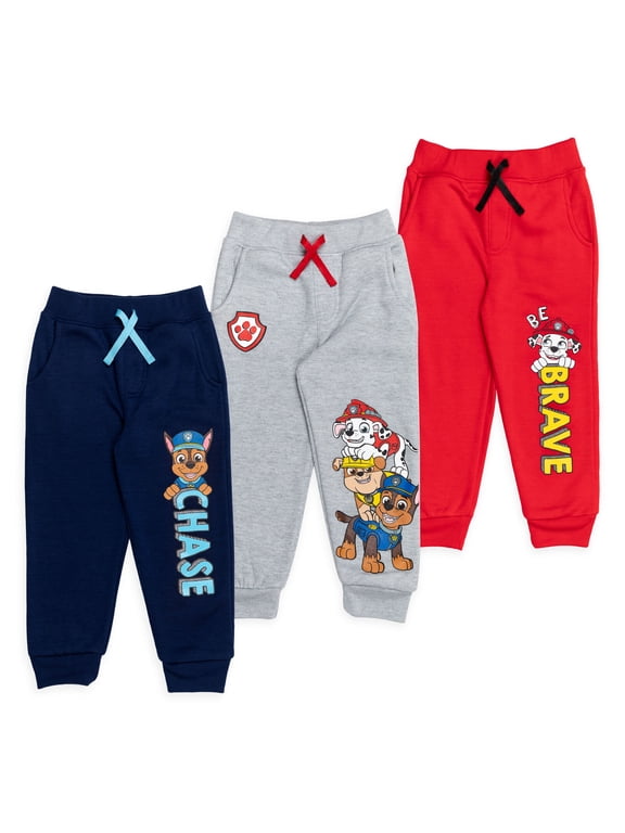 Toddler Boys' 3-Pack Fleece Joggers Chase Marshall Navy