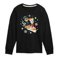 thumbnail image 1 of Paw Patrol - Chase Marshall Sledding - Toddler And Youth Long Sleeve Graphic T-Shirt, 1 of 6