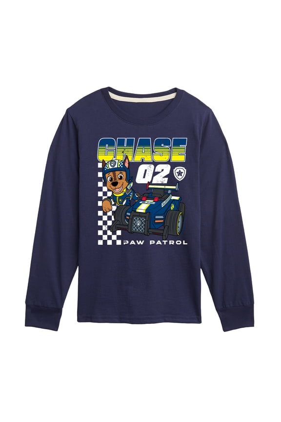 - Chase Racing - Youth Boys Long Sleeve Graphic T-Shirt