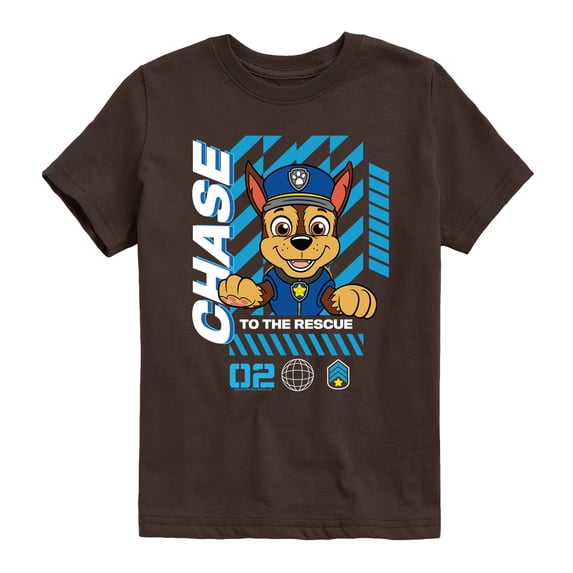 Paw Patrol - Chase Rescue - Youth Boys Short Sleeve Graphic T-Shirt