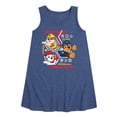 thumbnail image 1 of Paw Patrol - Chase Rubble Marshall Hexagons - Toddler & Youth Girls A-line Dress, 1 of 6