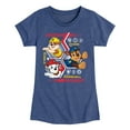 thumbnail image 1 of Paw Patrol - Chase Rubble Marshall Hexagons - Toddler & Youth Girls Short Sleeve Graphic T-Shirt, 1 of 6