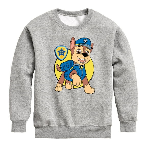 Paw Patrol - Chase Sketch - Toddler & Youth Crewneck Fleece Sweatshirt