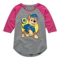 thumbnail image 1 of Paw Patrol - Chase Sketch - Toddler & Youth Girls Raglan Graphic T-Shirt, 1 of 6