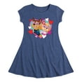 thumbnail image 1 of Paw Patrol - Chase Sky Hearts - Toddler And Youth Girls Fit And Flare Dress, 1 of 1