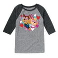 thumbnail image 1 of Paw Patrol - Chase Sky Hearts - Toddler And Youth Raglan Graphic T-Shirt, 1 of 5
