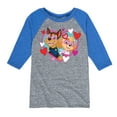 thumbnail image 1 of Paw Patrol - Chase Sky Hearts - Toddler And Youth Raglan Graphic T-Shirt, 1 of 5