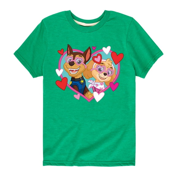 Paw Patrol - Chase Sky Hearts - Toddler And Youth Short Sleeve Graphic T-Shirt