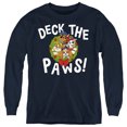 thumbnail image 1 of Paw Patrol Christmas Deck The Paws Kids Long Sleeve T-Shirt for Youth Boys and Girls, 1 of 2