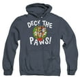 thumbnail image 1 of Paw Patrol Christmas Deck The Paws Unisex Adult Pull-Over Heather Hoodie,Navy, 2X-Large, 1 of 3