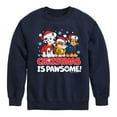 thumbnail image 1 of Paw Patrol - Christmas Is Pawsome - Toddler And Youth Crewneck Fleece Sweatshirt, 1 of 6