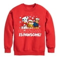 thumbnail image 1 of Paw Patrol - Christmas Is Pawsome - Toddler And Youth Crewneck Fleece Sweatshirt, 1 of 6