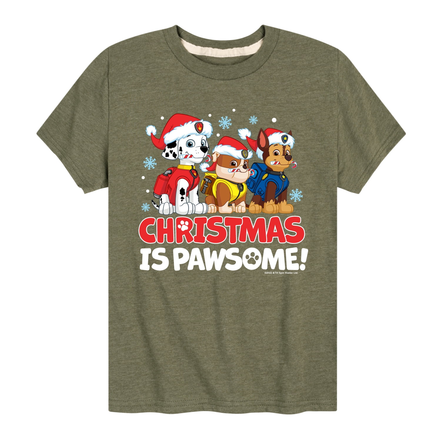 paw patrol christmas shirt