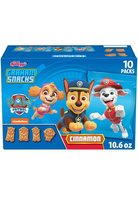 Kellogg's Cinnamon Graham Snacks, Kids Snacks, 10 Count