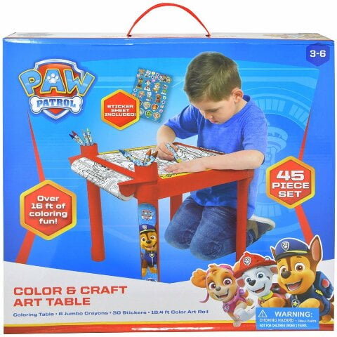 Paw Patrol Color & Craft Art Table in Box - Walmart.com