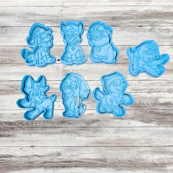 Dog Patrol Cookie Cutter N Stamp 2.5