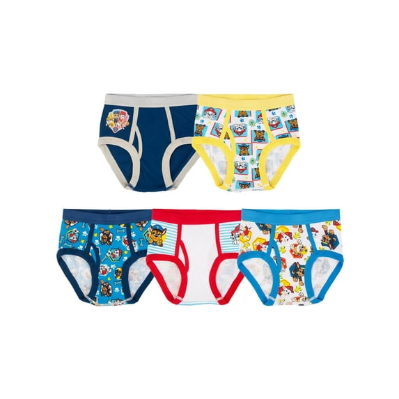 Paw Patrol Cotton Brief Character Underwear, 5-Pack, Size 4