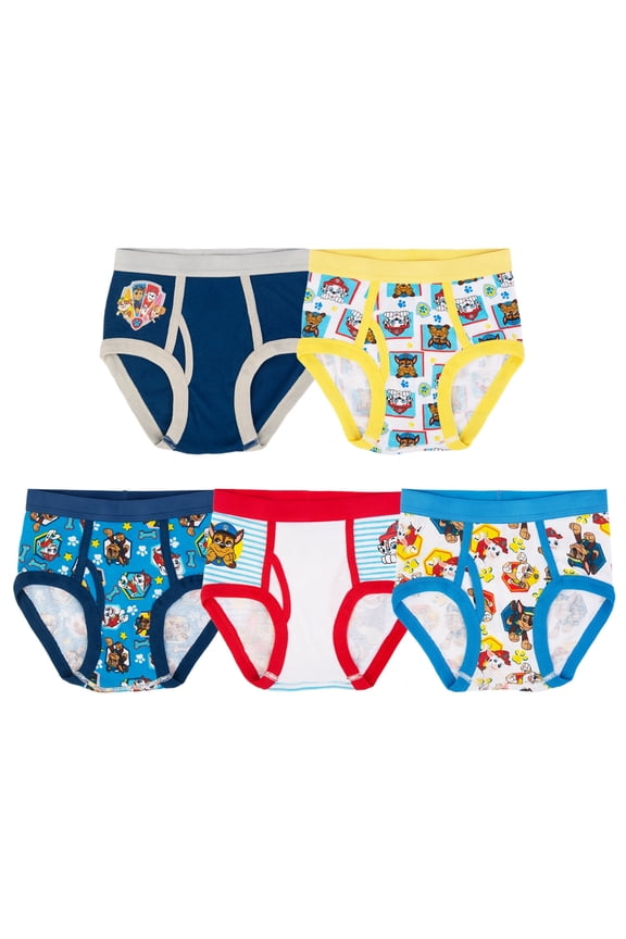 Cotton Brief Character Underwear, 5-Pack, Size 4