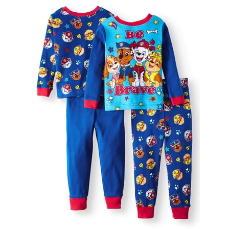 Paw Patrol Cotton Tight Fit Pajamas, 4-piece Set (Toddler Boys)