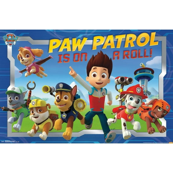 Paw Patrol Crew Cartoon TV show Poster 22x34