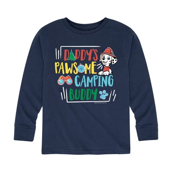 Paw Patrol - Daddy's Pawsome Camping Buddy - Toddler And Youth Long Sleeve Graphic T-Shirt