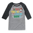 thumbnail image 1 of Paw Patrol - Daddy's Pawsome Camping Buddy - Toddler And Youth Raglan Graphic T-Shirt, 1 of 5