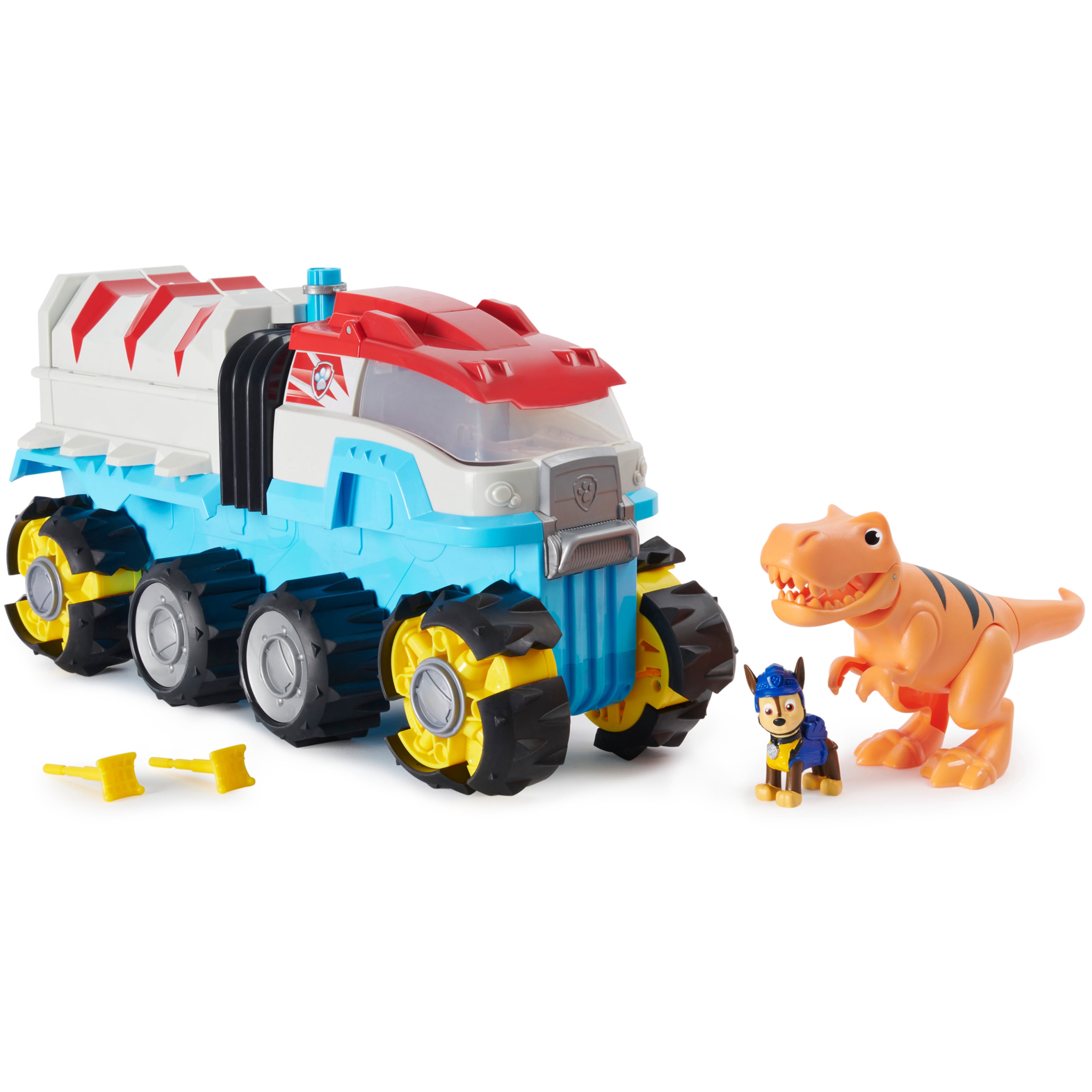 Paw Patrol, Dino Rescue Dino Patroller Motorized Team Vehicle with Exclusive Chase and T. Rex Toy Figures
