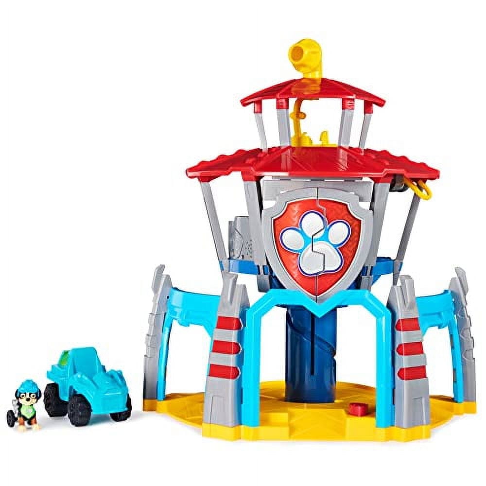 Paw Patrol, Dino Rescue HQ Playset with Sounds and Exclusive Rex Figure and Vehicle