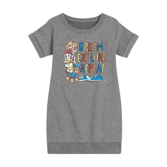 Paw Patrol - Dream, Explore, Repeat - Toddler And Youth Girls Fleece Dress