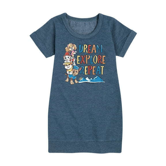 Paw Patrol - Dream, Explore, Repeat - Toddler And Youth Girls Fleece Dress