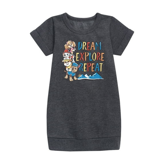 Paw Patrol - Dream, Explore, Repeat - Toddler And Youth Girls Fleece Dress
