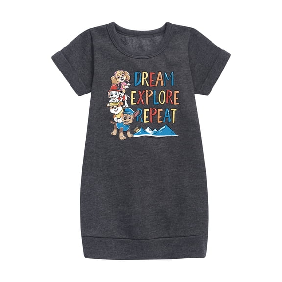 Paw Patrol - Dream, Explore, Repeat - Toddler And Youth Girls Fleece Dress