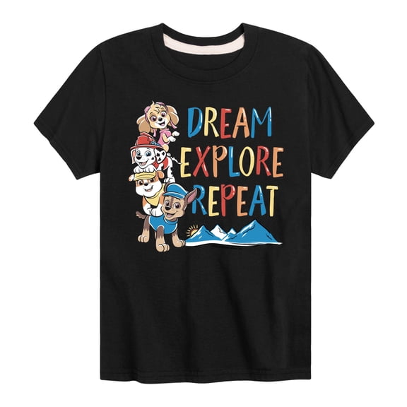 Paw Patrol - Dream, Explore, Repeat - Toddler And Youth Short Sleeve Graphic T-Shirt