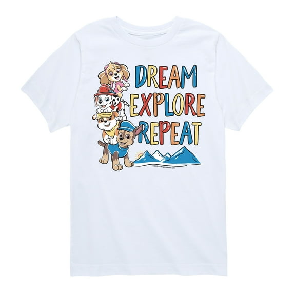 Paw Patrol - Dream, Explore, Repeat - Toddler And Youth Short Sleeve Graphic T-Shirt
