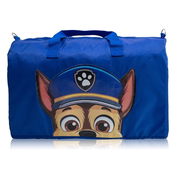 Paw Patrol Duffle Bag for Kids Lightweight Foldable Travel Duffel with Shoulder Strap & Luggage Sleeve Large Packable Paw Patrol Bag for Boys or Girls 18" x 12" Ages 3+
