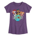 thumbnail image 1 of Paw Patrol - Earth Day Globe - Toddler And Youth Girls Short Sleeve Graphic T-Shirt, 1 of 6