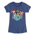 thumbnail image 1 of Paw Patrol - Earth Day Globe - Toddler And Youth Girls Short Sleeve Graphic T-Shirt, 1 of 6