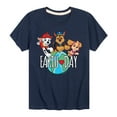 thumbnail image 1 of Paw Patrol - Earth Day Globe - Toddler And Youth Short Sleeve Graphic T-Shirt, 1 of 6